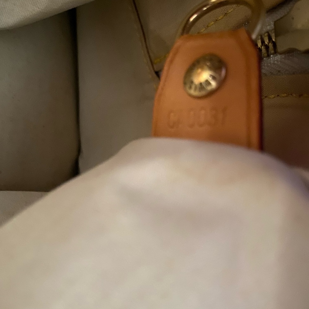 Designer Monogram Tan and Brown Handbag - Picture 3 of 6